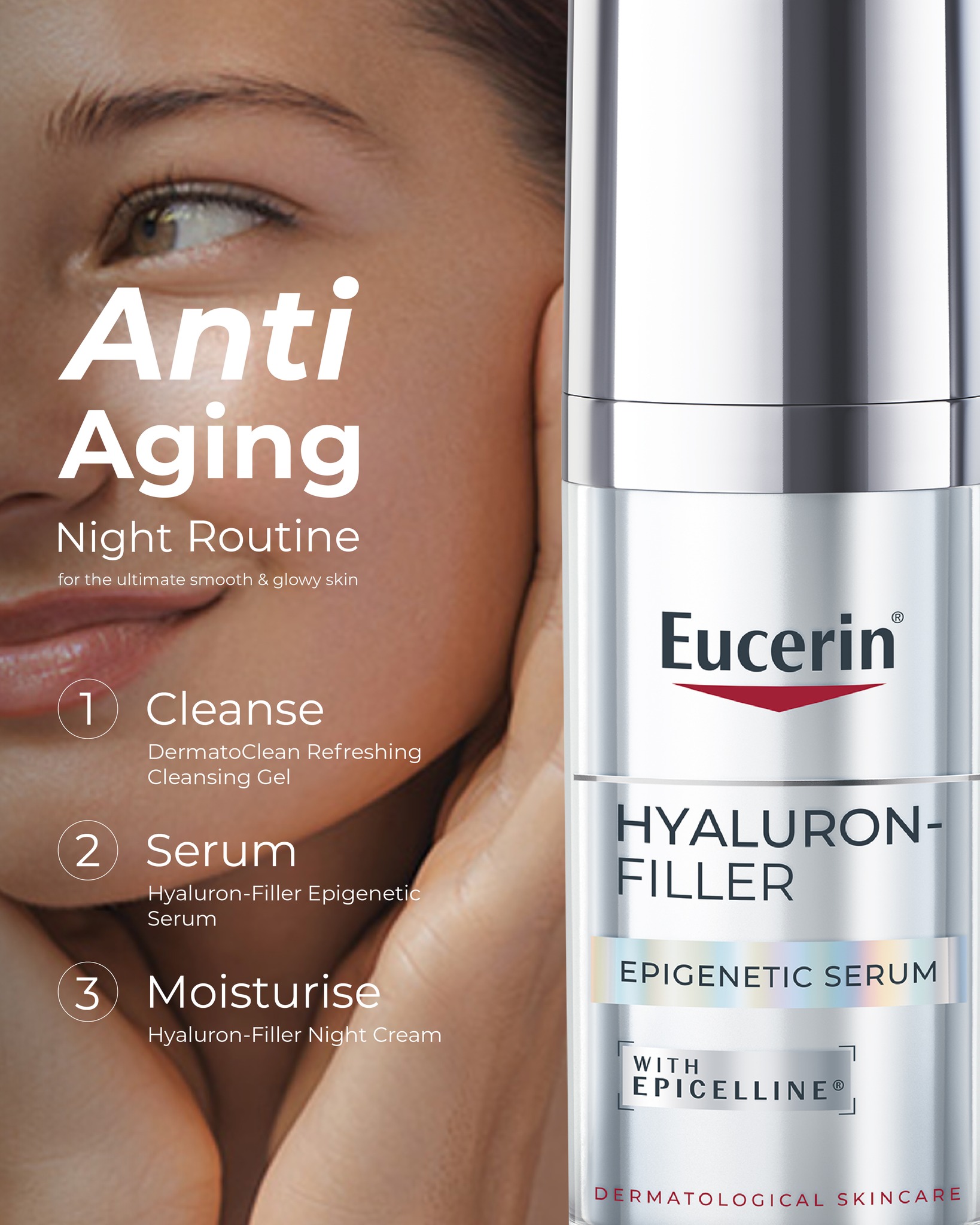 Eucerin Malta Facebook ad: Give your skin a daily boost with the…