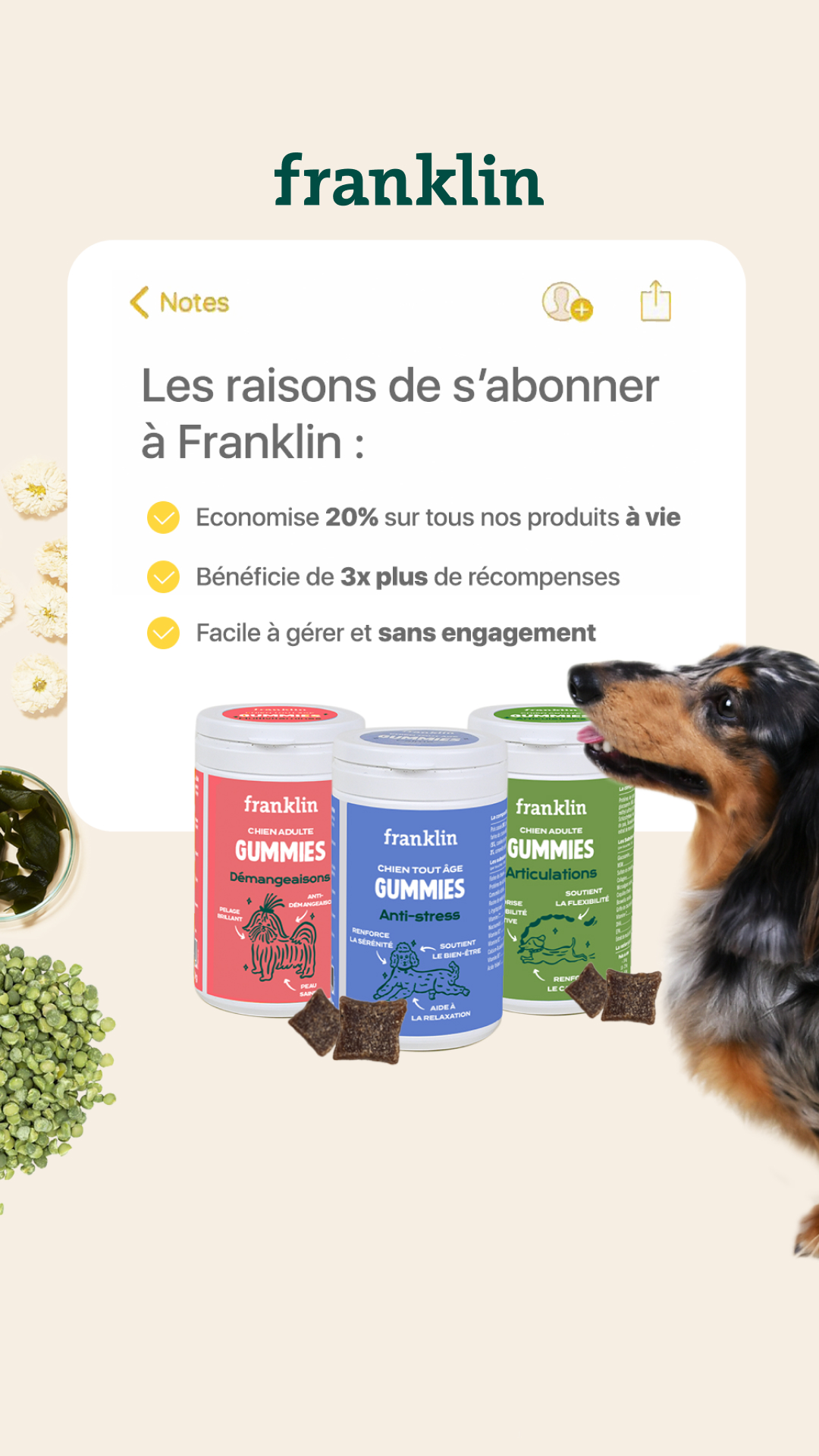 Franklin Pet Food Facebook ad