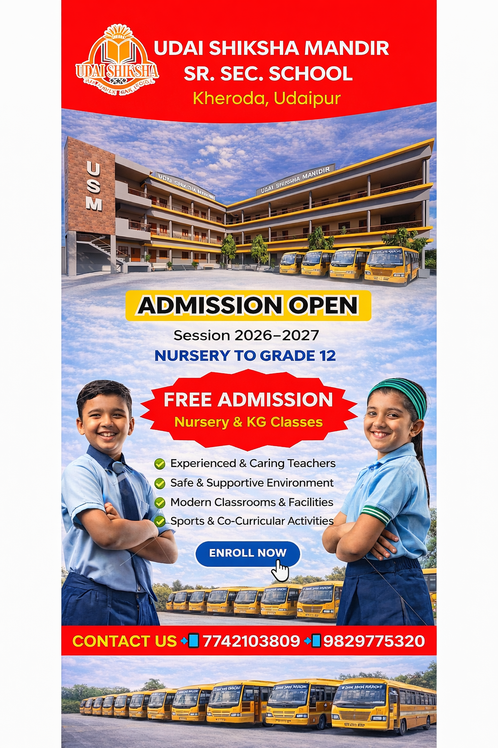Udai Shiksha Mandir Kheroda. Facebook ad from Apr 1, 2026