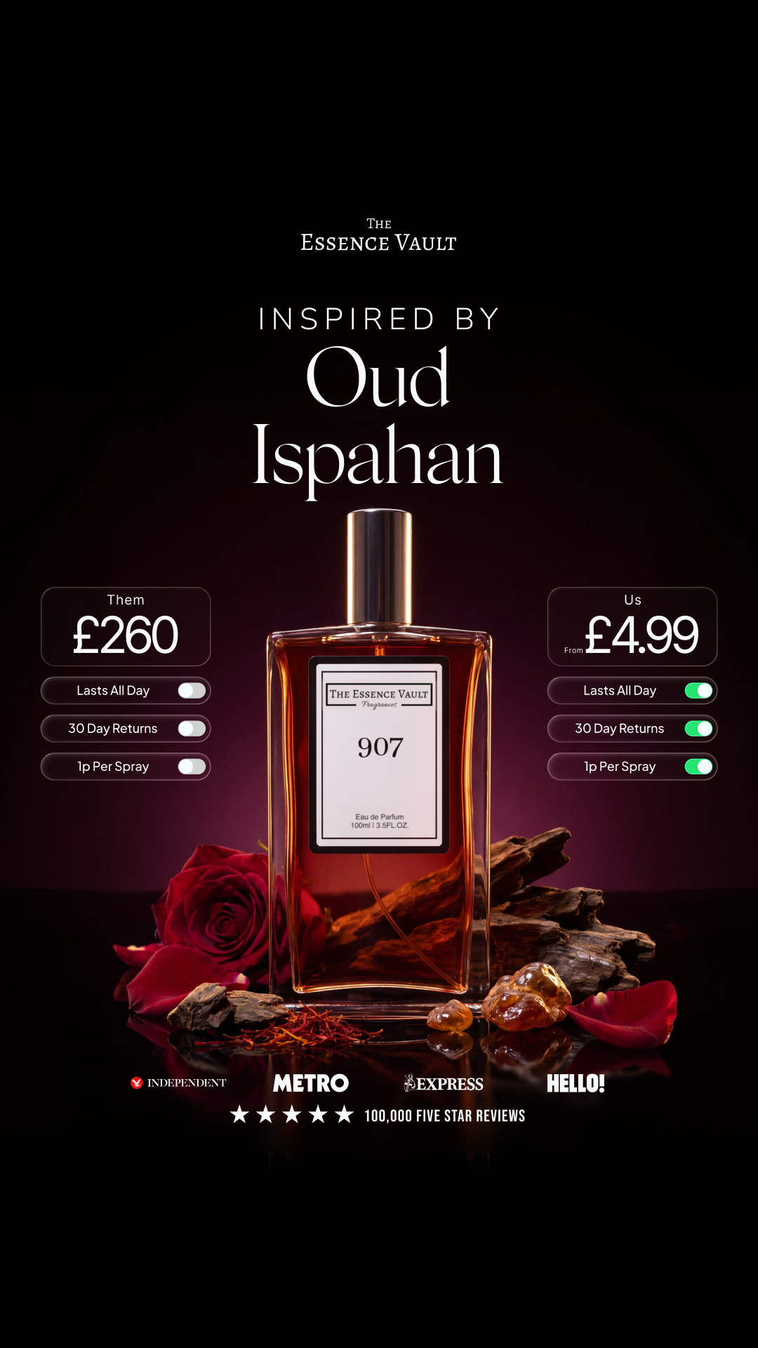 The Essence Vault Facebook ad