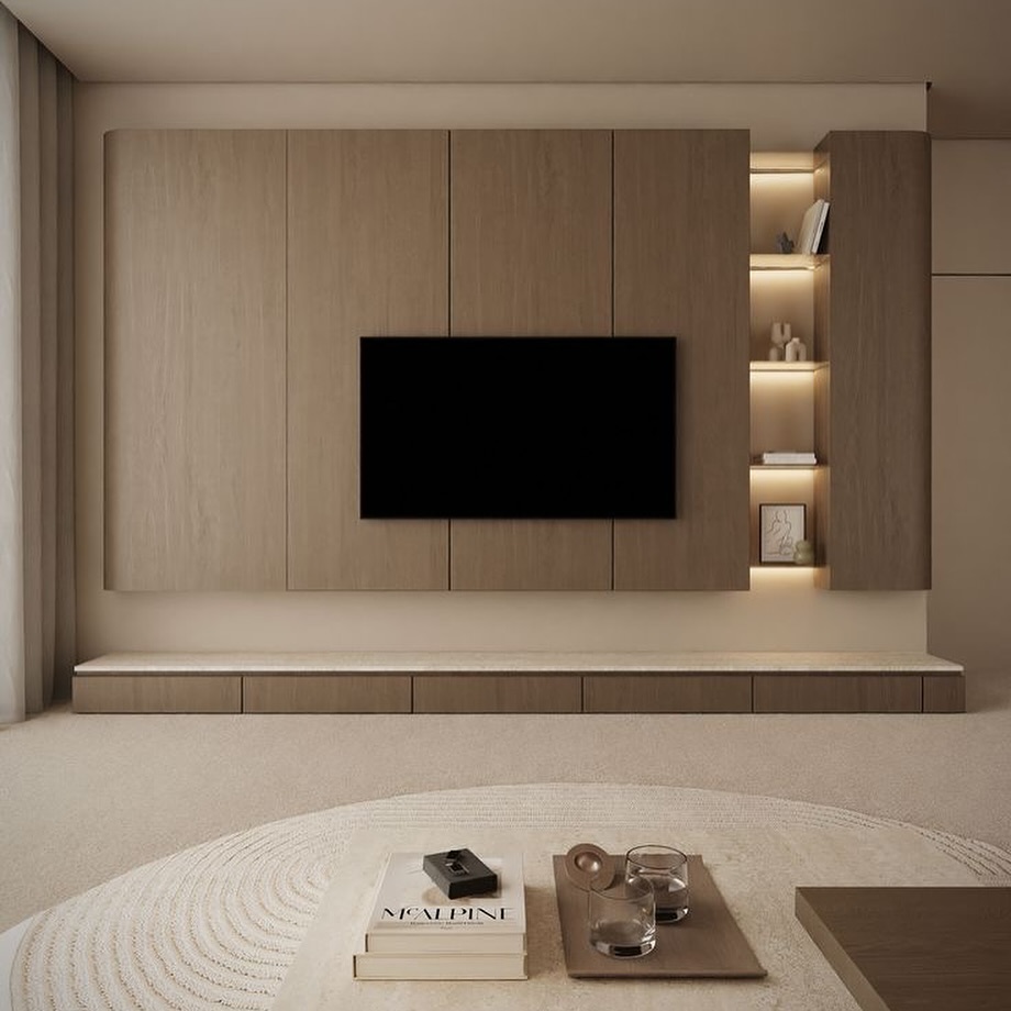 Jan Modern Furniture Facebook ad: Creating the ultimate media wall vibes, where style…