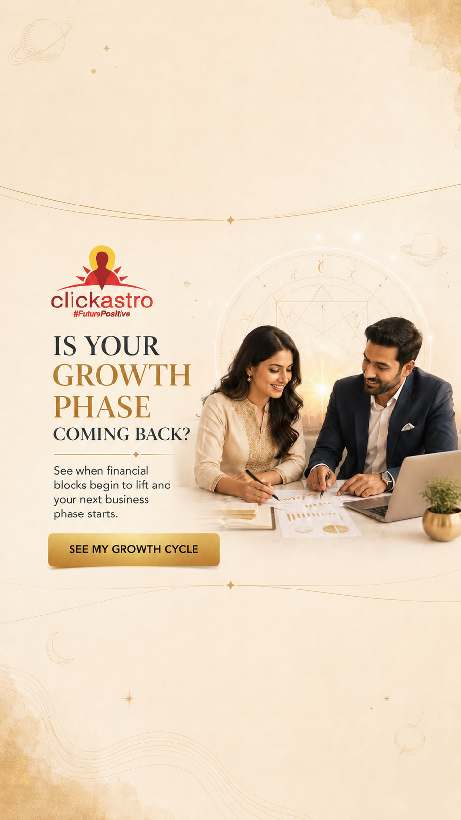 Clickastro Facebook ad