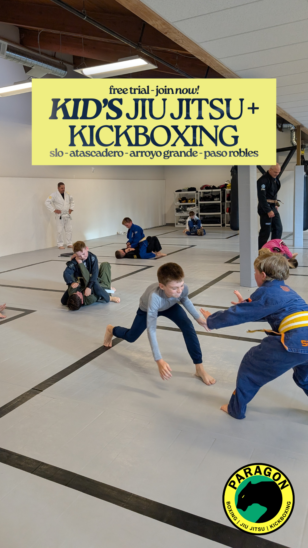 Paragon BJJ San Luis Obispo/Atascadero Facebook ad from Oct 1, 2025