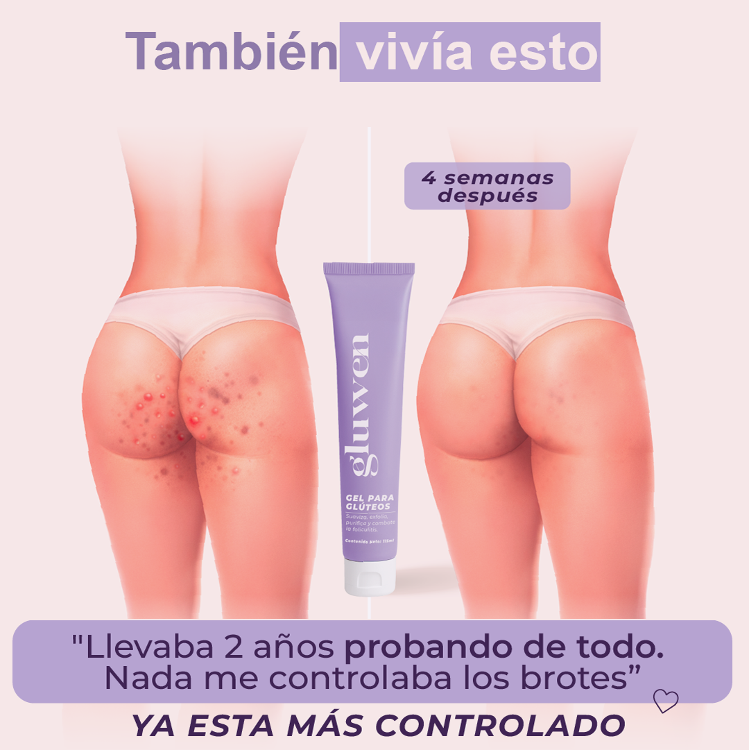 Gluwen Colombia Facebook ad: Respaldados por dermatólogos