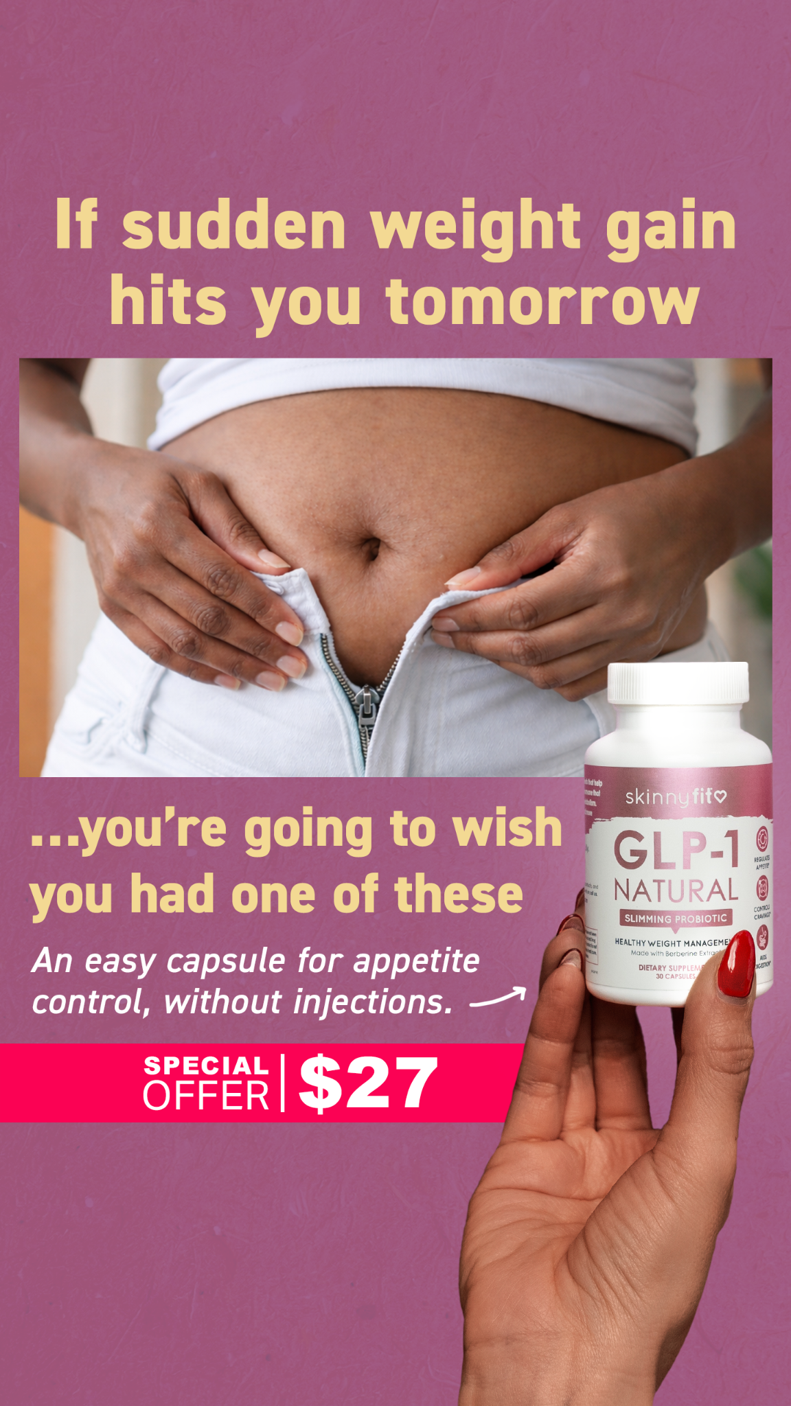 SkinnyFit Facebook ad