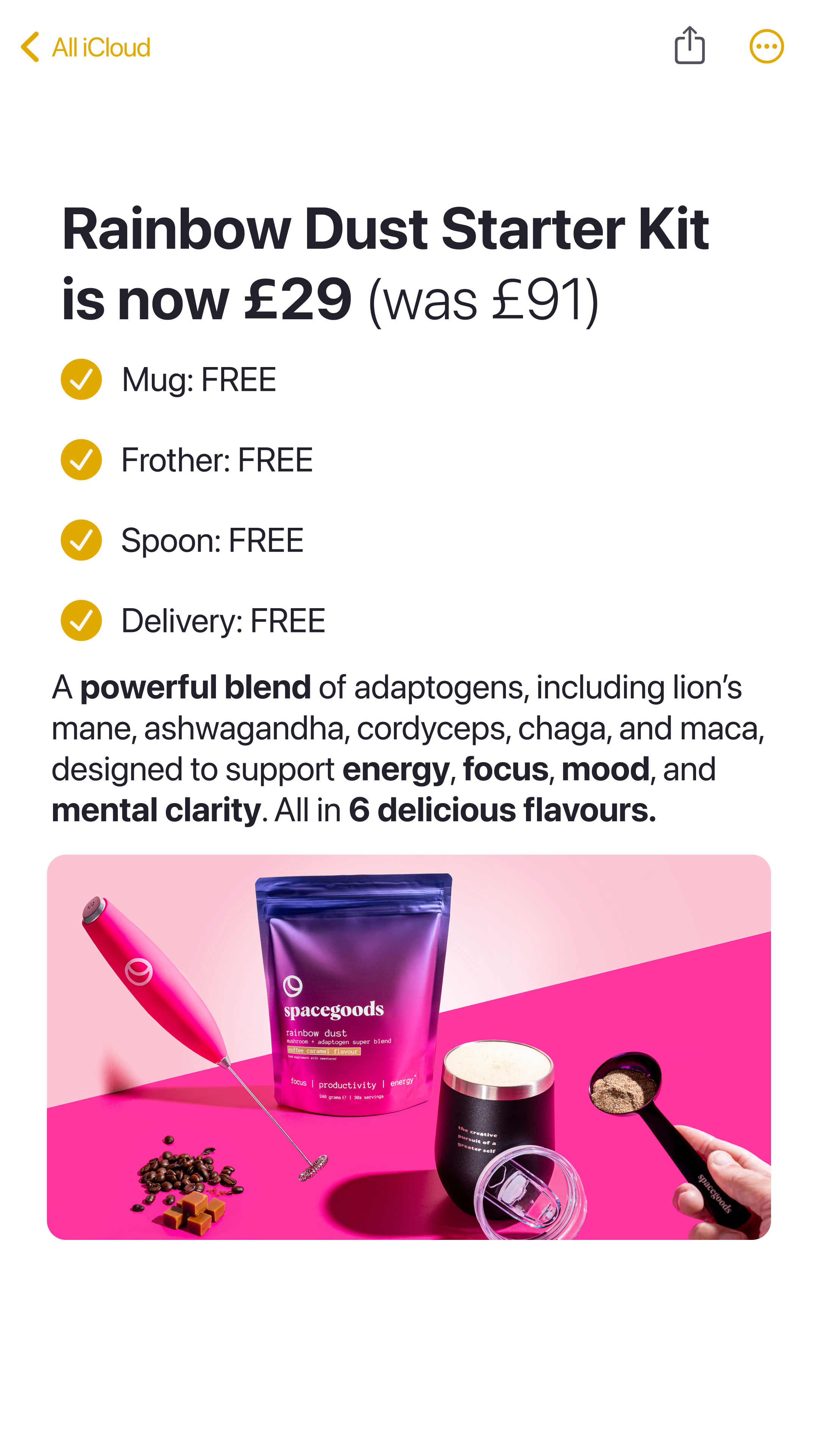 Spacegoods Facebook ad