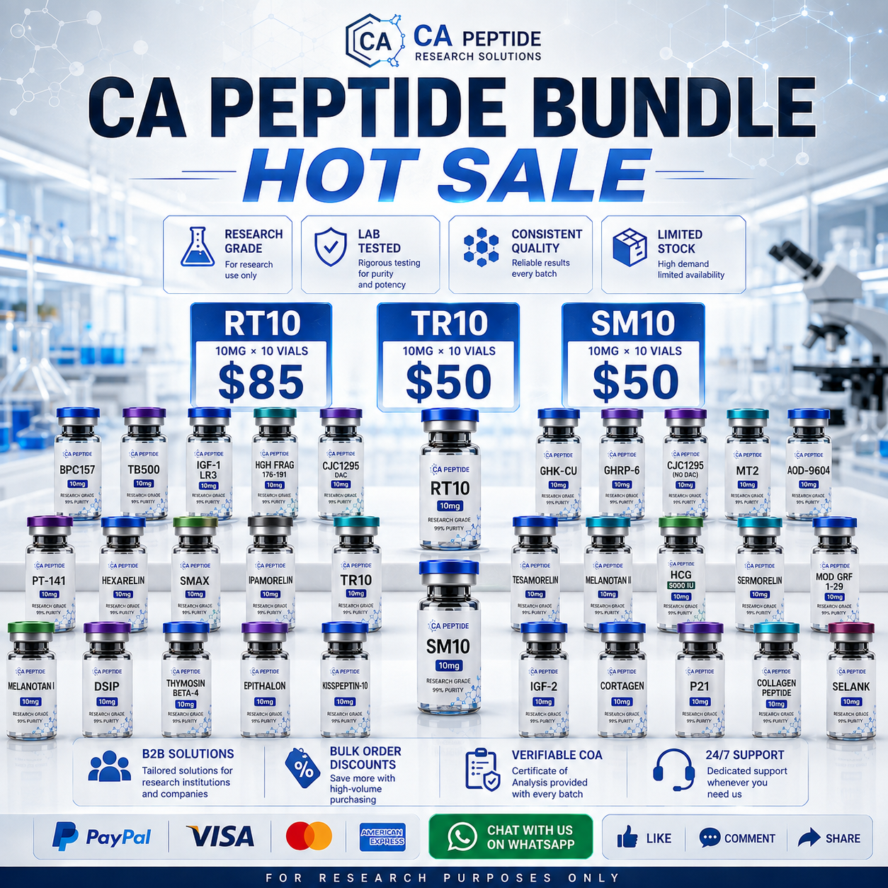 Louise Grocutt Buddug Mari Howells Facebook ad: Factory-Direct Peptides, Zero Markup
