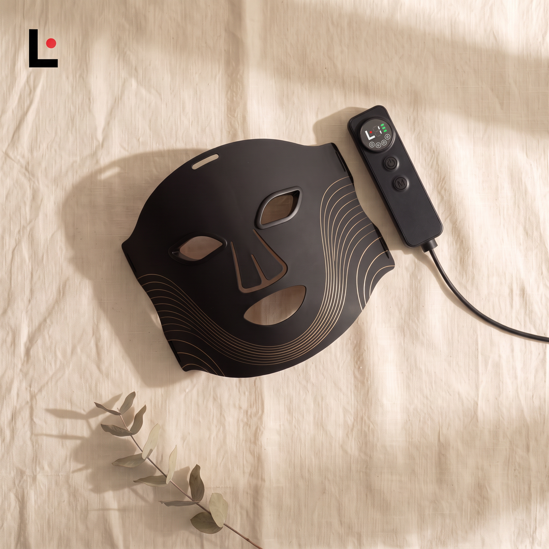 Lumeire Facebook ad: 630nm Red Light Therapy Face Mask