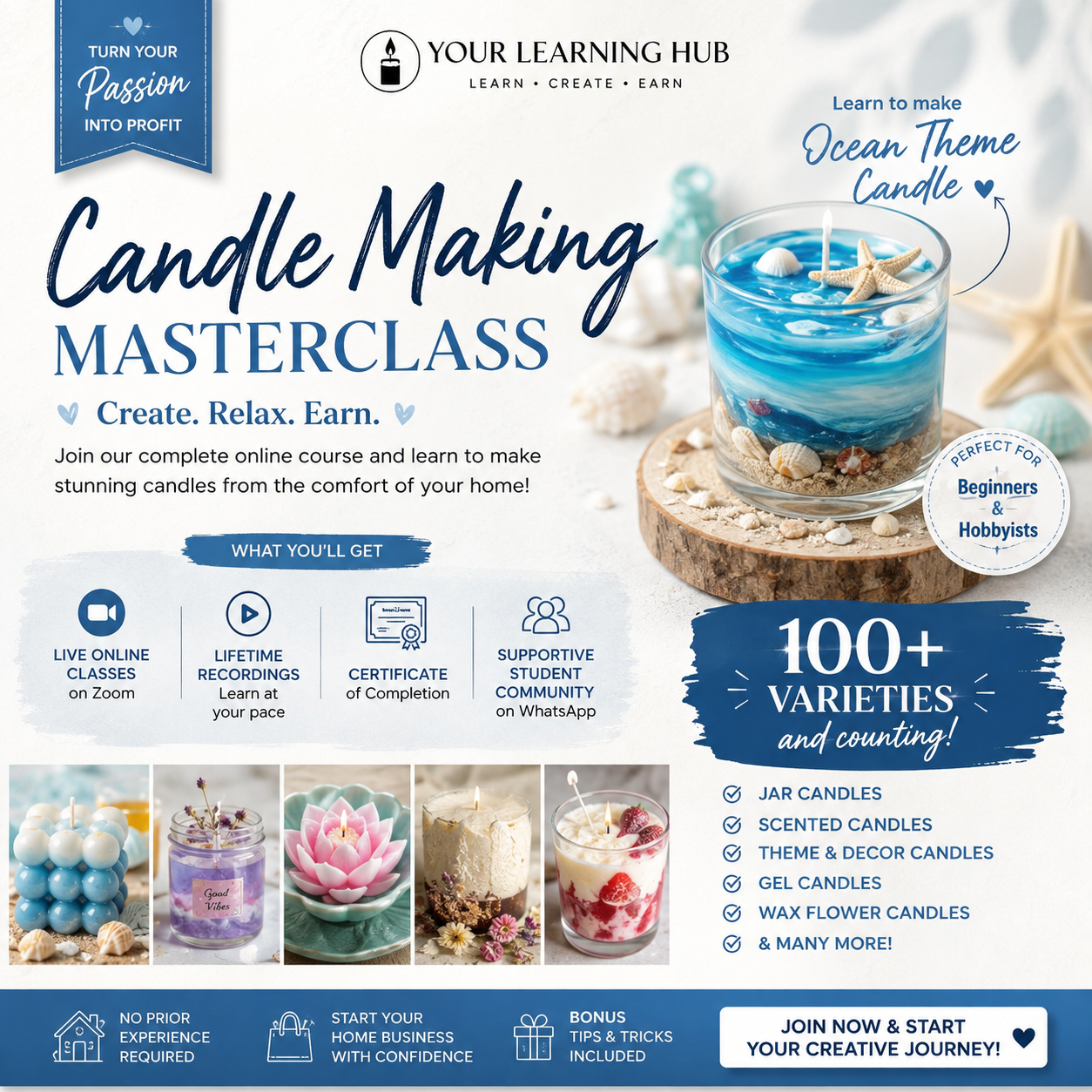 A Learning Hub Facebook ad: Chat with us