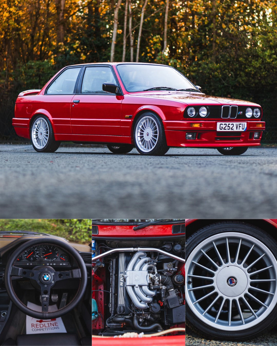 Redline Competitions Facebook ad: WIN this BMW E30 INSTANTLY