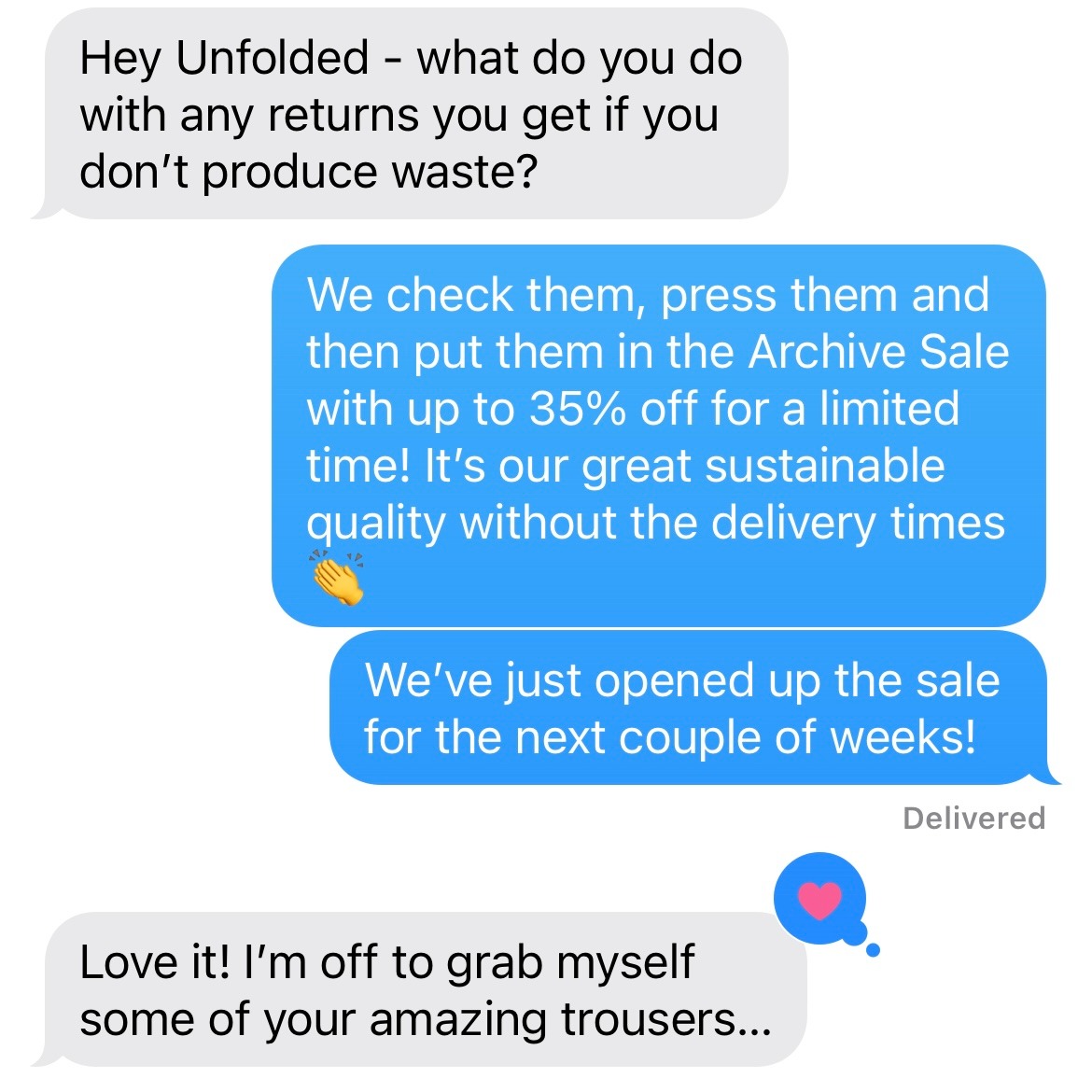 This is Unfolded Facebook ad