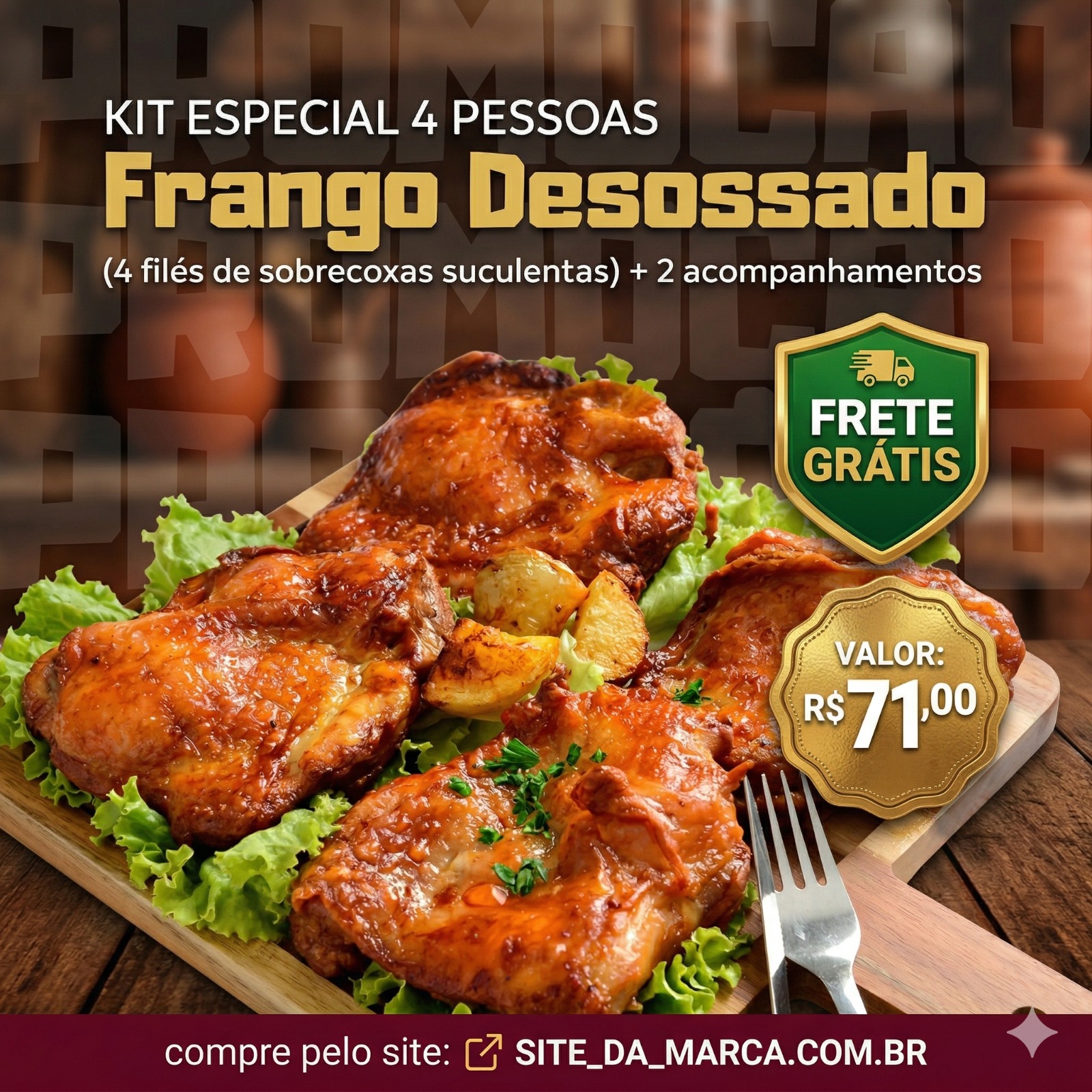 Tele Chicken Delivery Facebook ad: Faça o seu pedido!