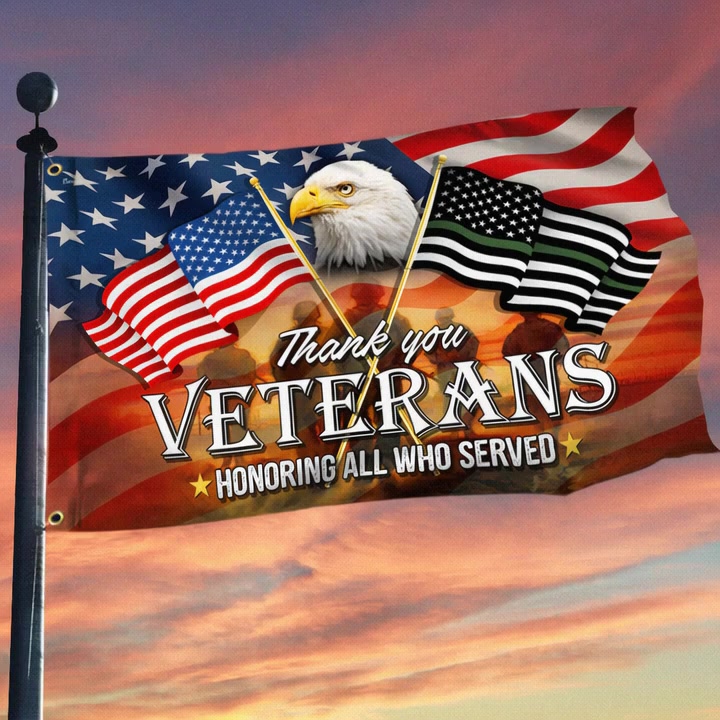 Flagwix.com Facebook ad: Honor Our Veterans - All Gave Some, Some Gave All