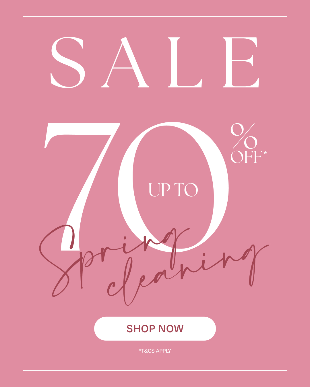 Blue Illusion Facebook ad: Up to 70% Off*