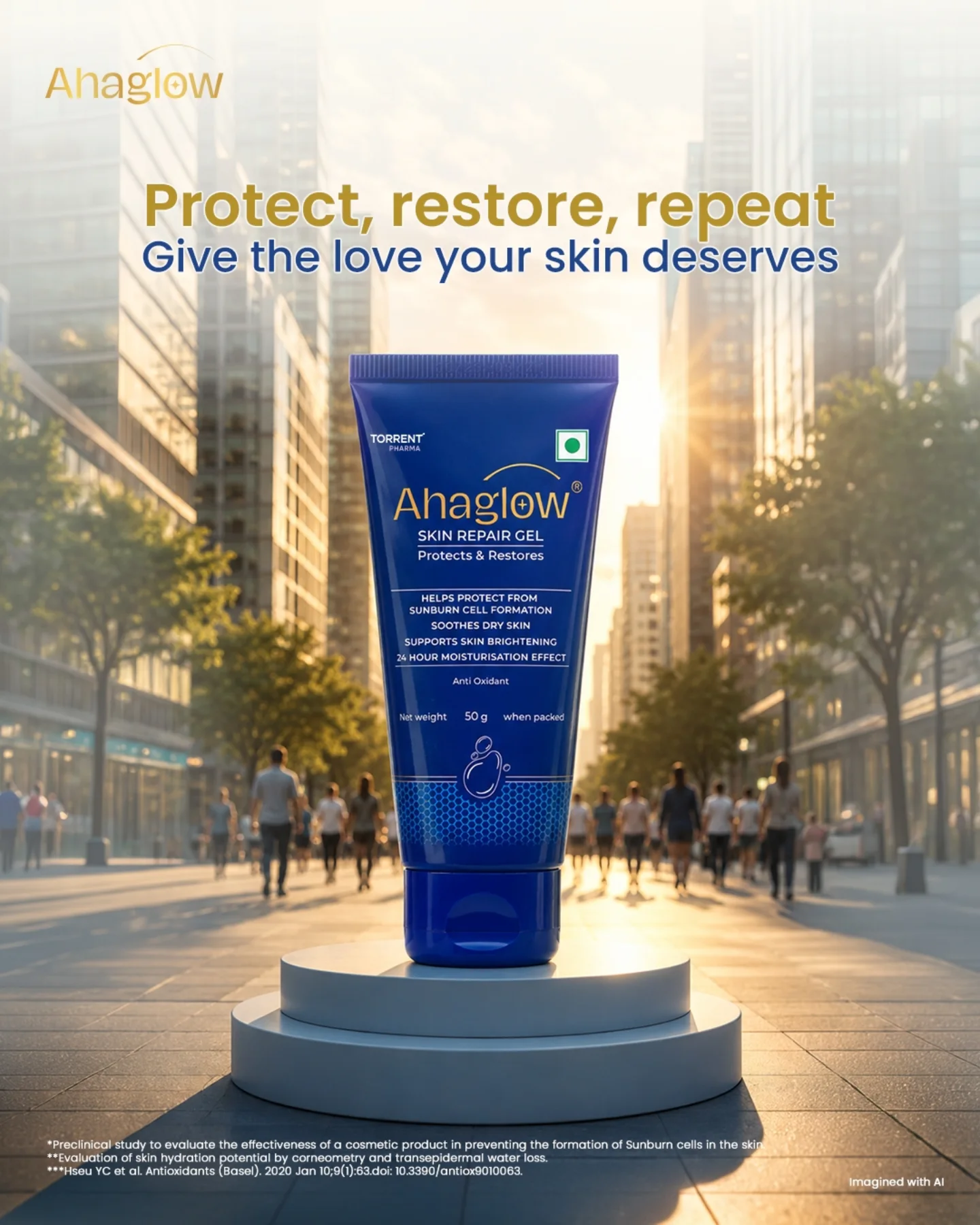 Ahaglow Facebook ad