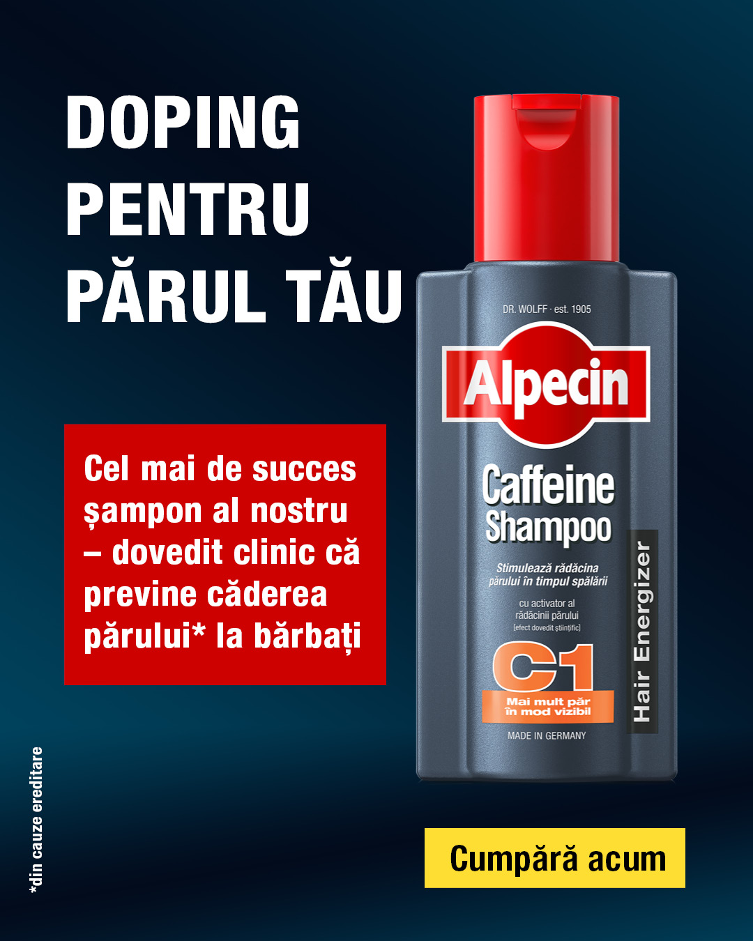 Alpecin Facebook ad
