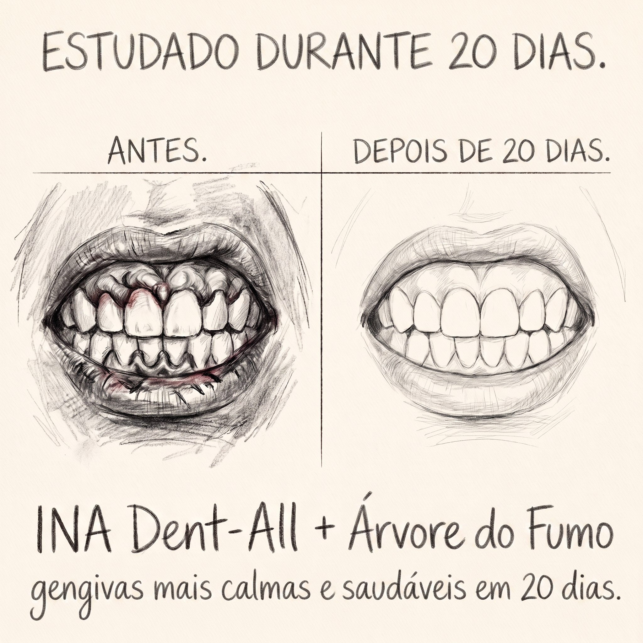 Cosméticos Orgânicos Familiares - InaEssentials.PT Facebook ad: Gengivas mais saudáveis em 20 dias