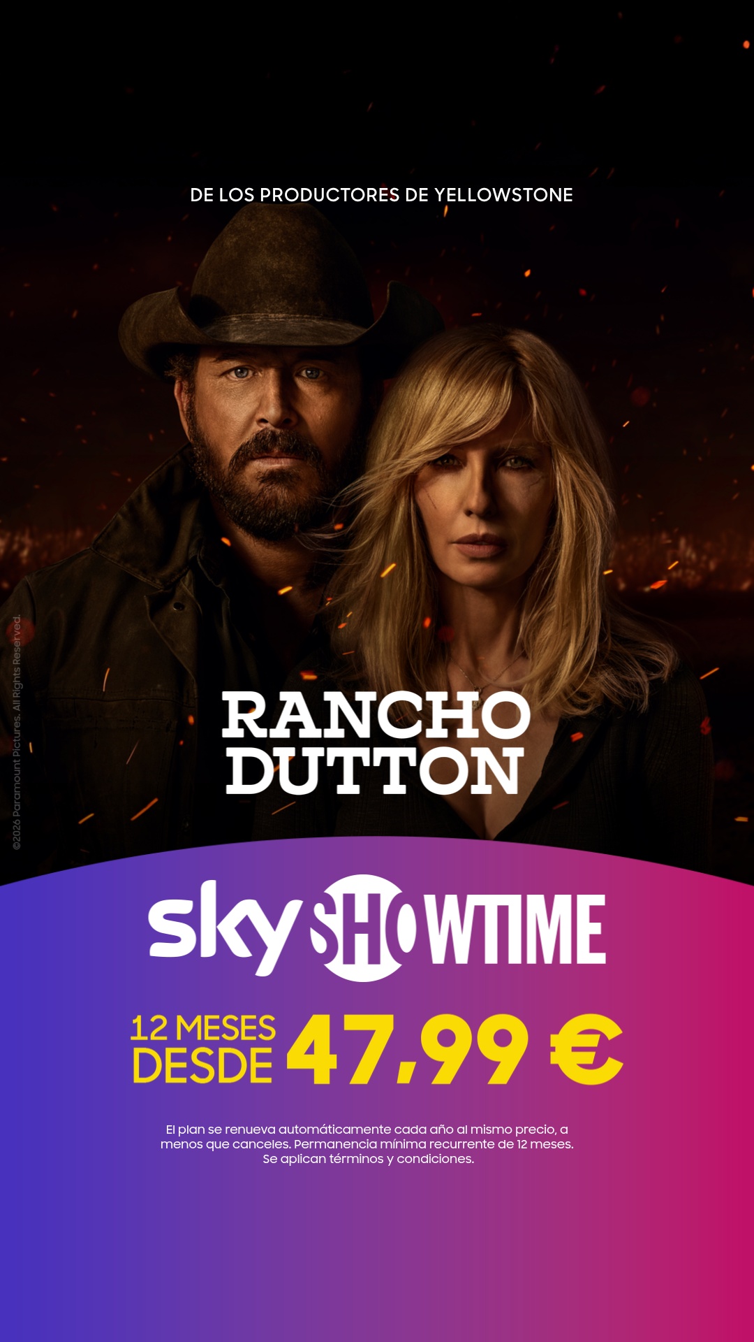 SkyShowtime Facebook ad