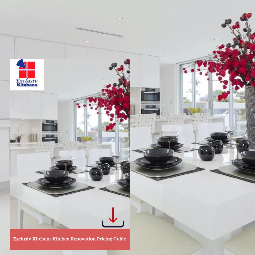 Exclusiv Kitchens and Bathrooms Facebook ad: Free Kitchen Pricing Guide [PDF]