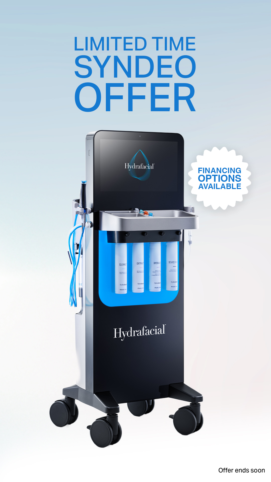 Hydrafacial Facebook ad from Mar 16, 2026