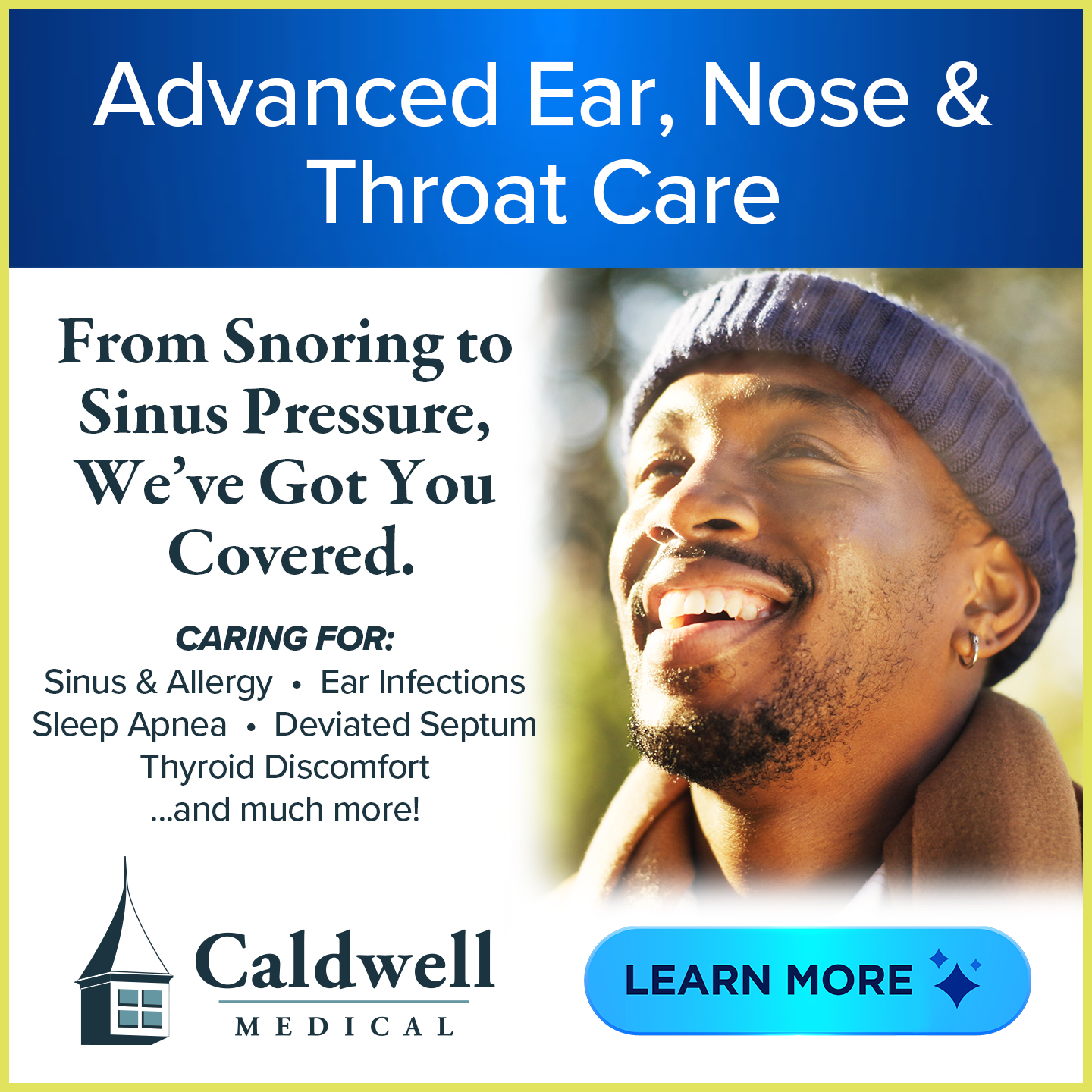 Caldwell Medical Center Facebook ad from Jan 22, 2026
