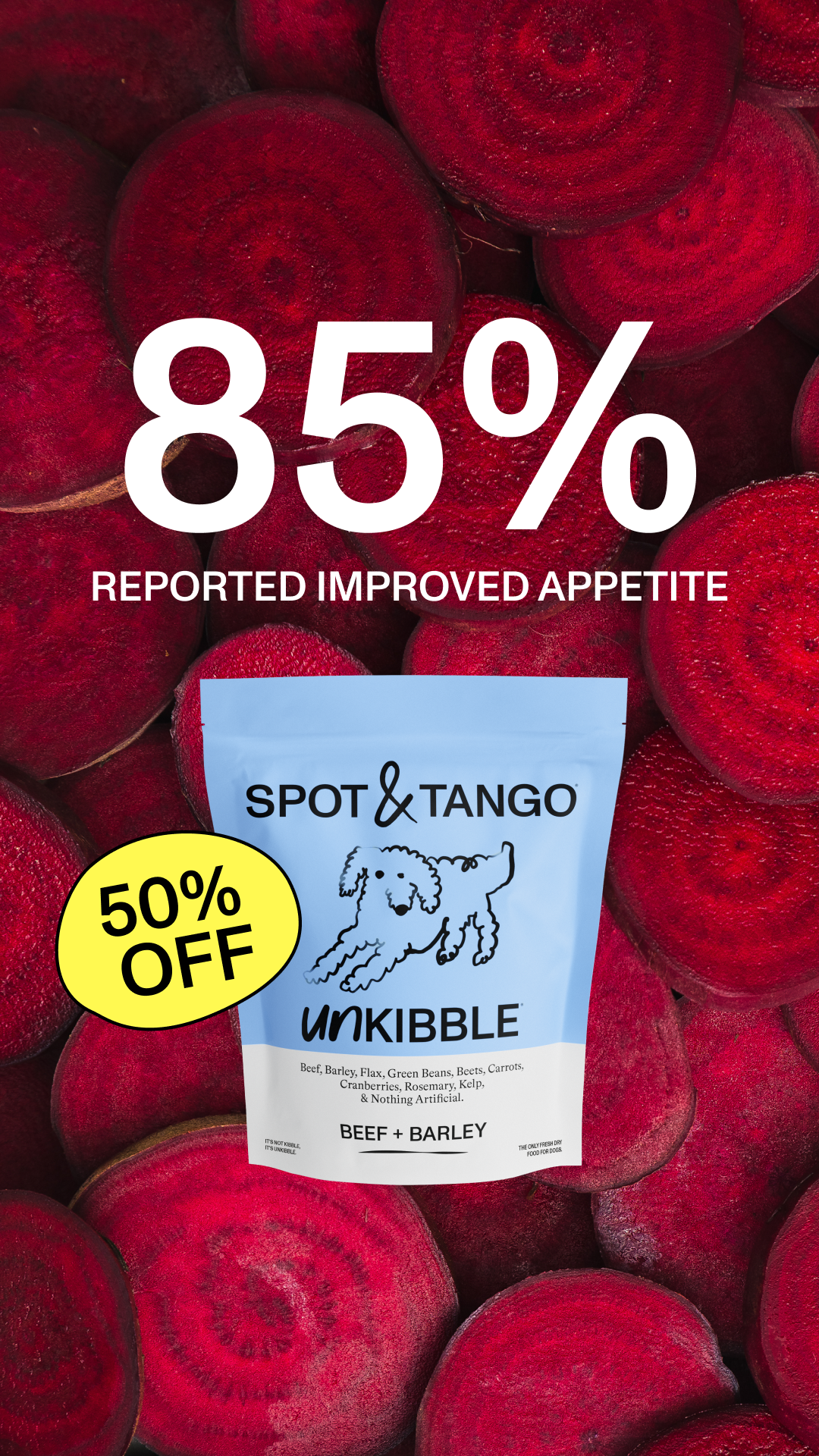 Spot and Tango Facebook ad