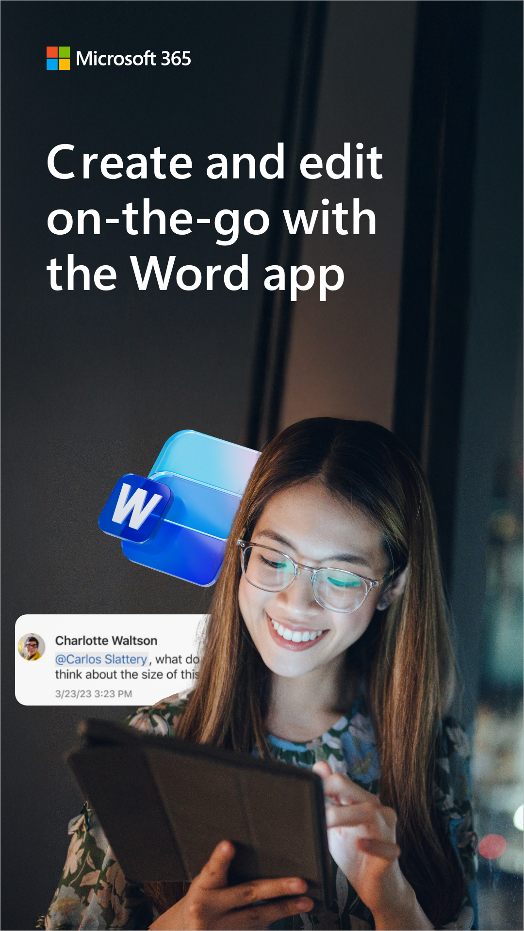 Microsoft 365 Facebook ad from Apr 1, 2026