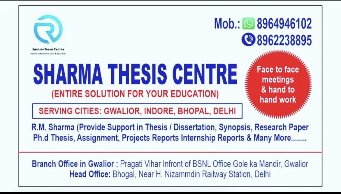 Sharmathesiscentre Facebook ad: Sharma Thesis Centre