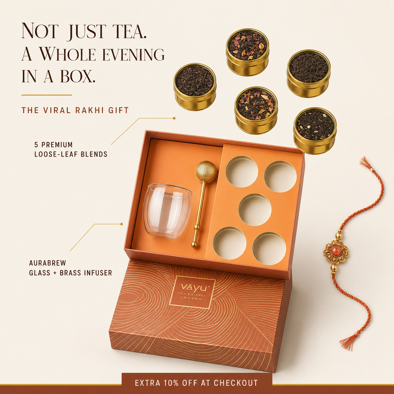 Vayu Tea & Blends - London Facebook ad: A Gift They Deserve