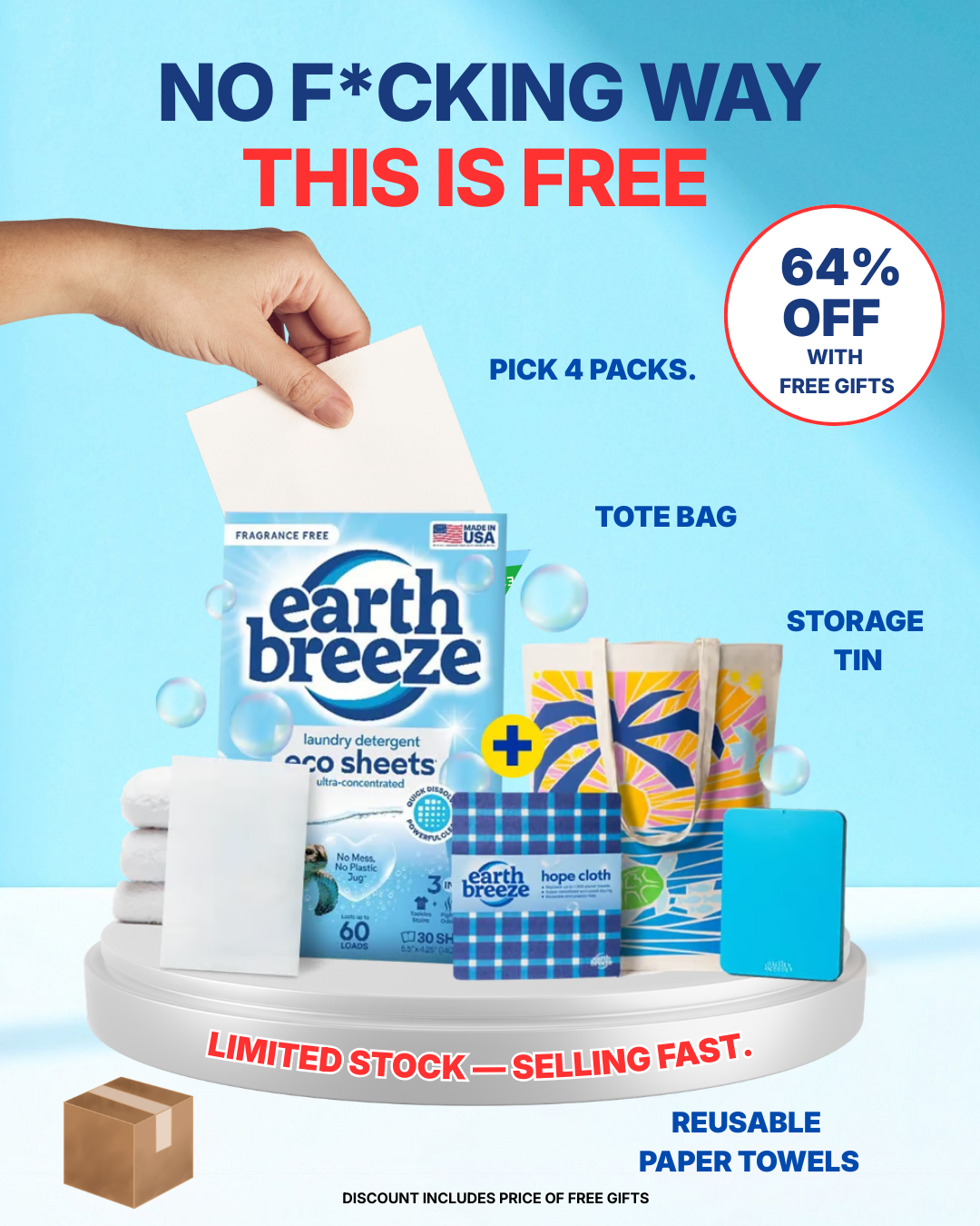 Earth Breeze Facebook ad