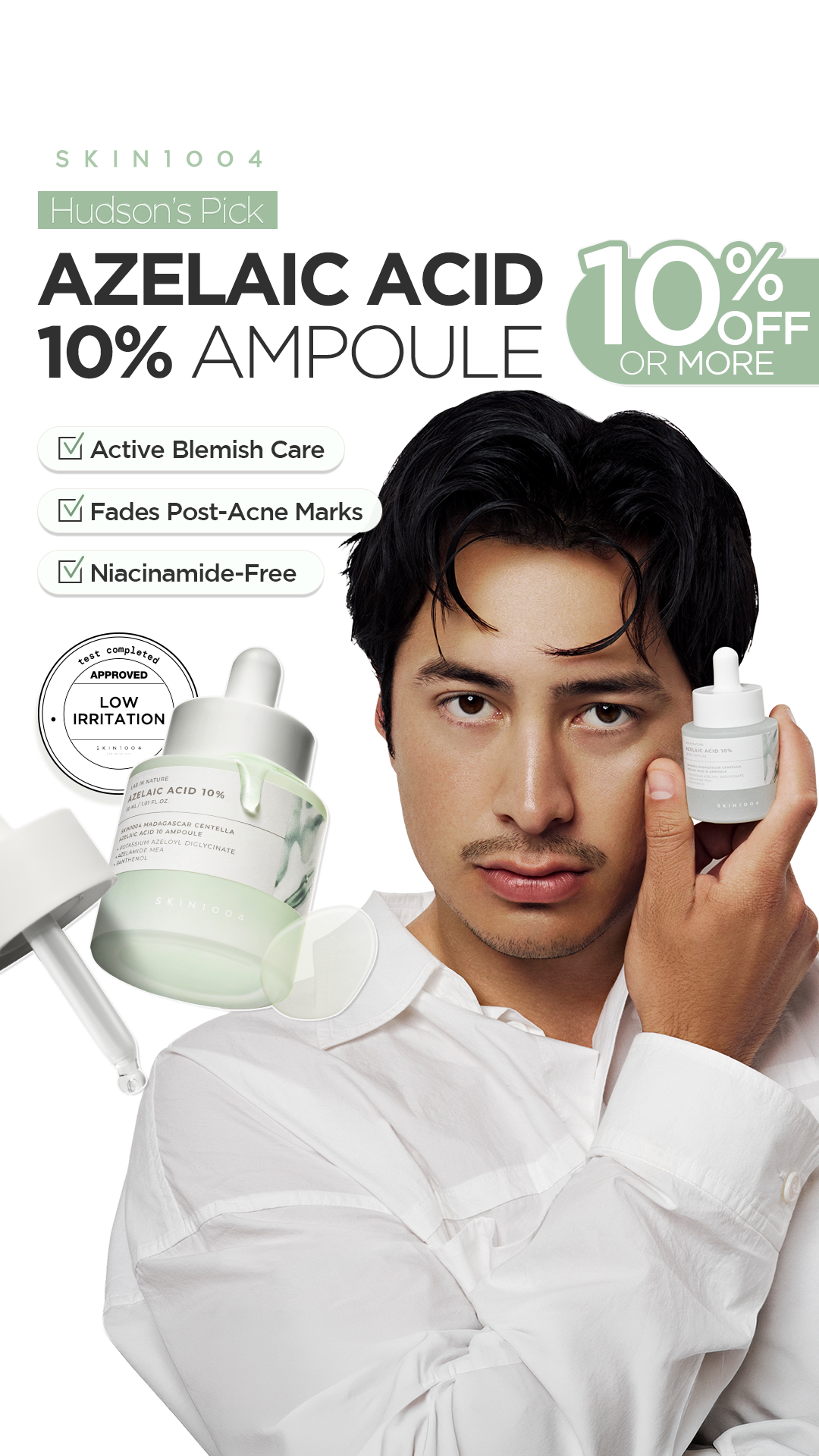 SKIN1004 Facebook ad: 10% OFF O MÁS