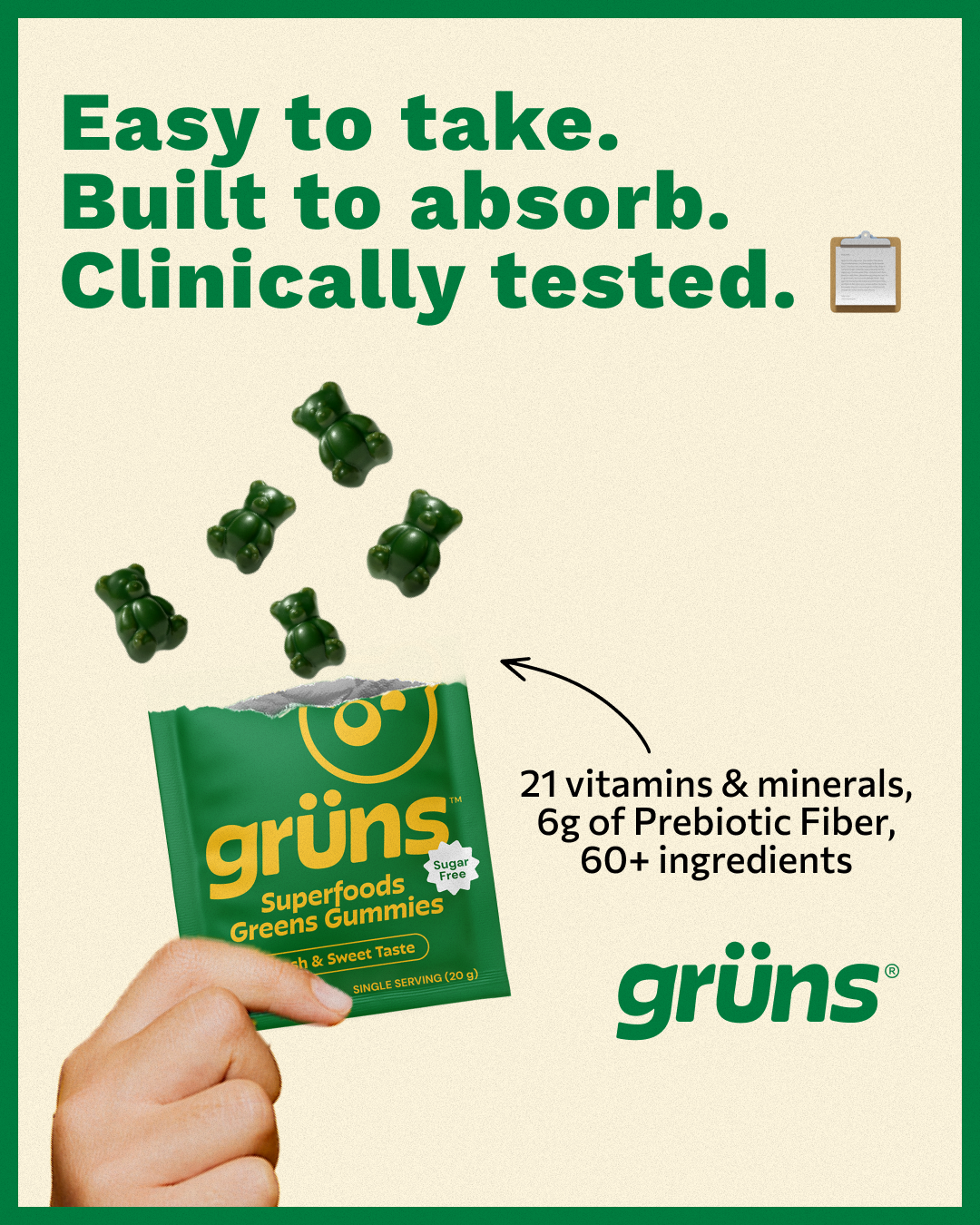 Grüns Facebook ad