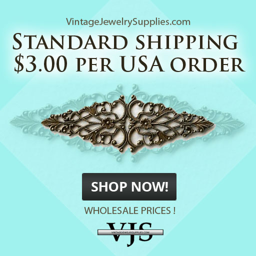 Vintage Jewelry Supplies Facebook ad: While respecting the beauty of the past we…
