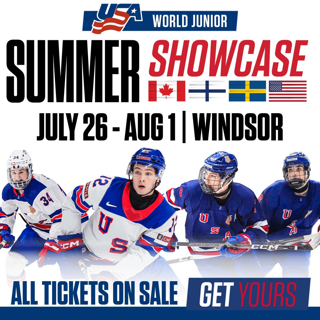 Windsor Spitfires Hockey Club Facebook ad: Team USA 2026 World Junior Summer Showcase