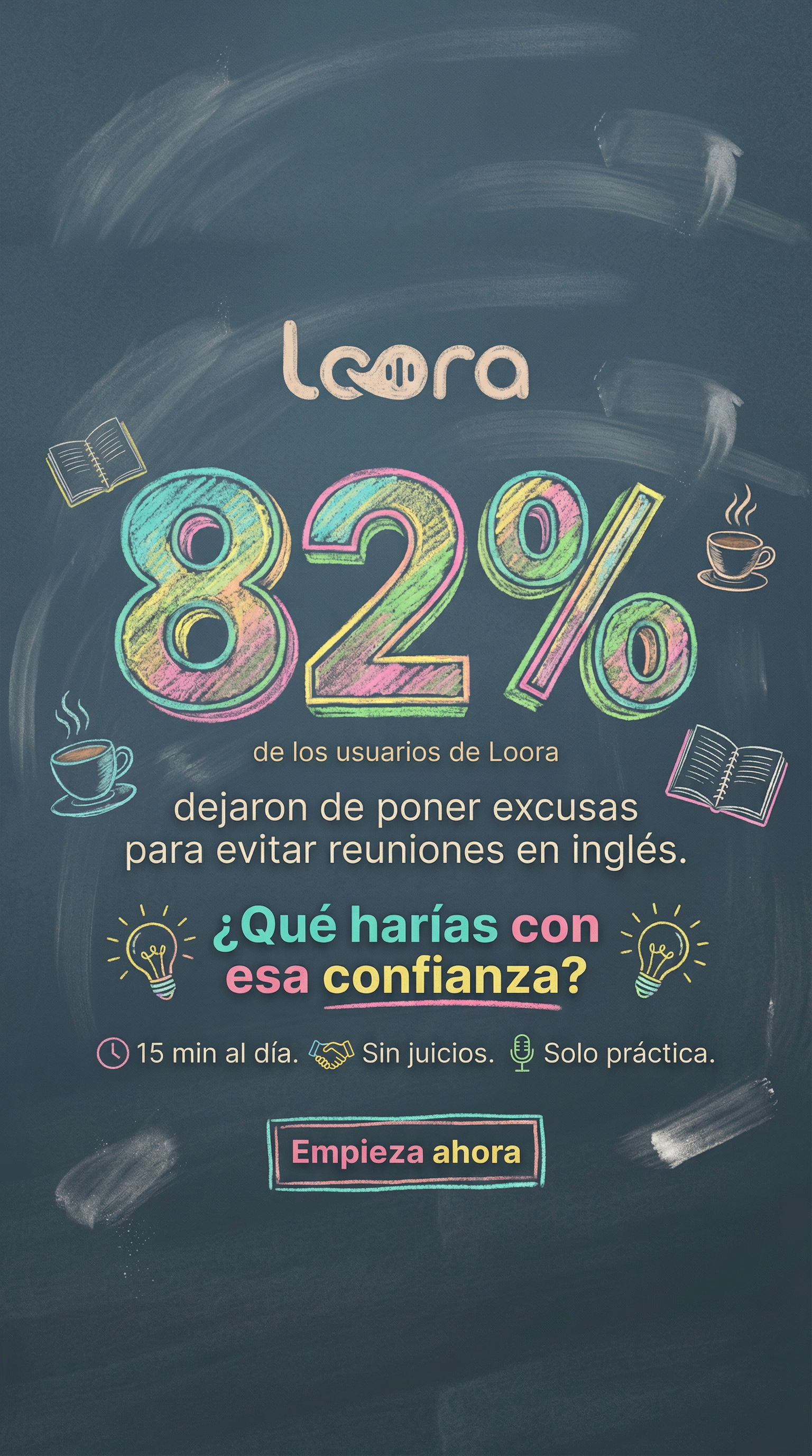 Loora: AI English Tutor Facebook ad