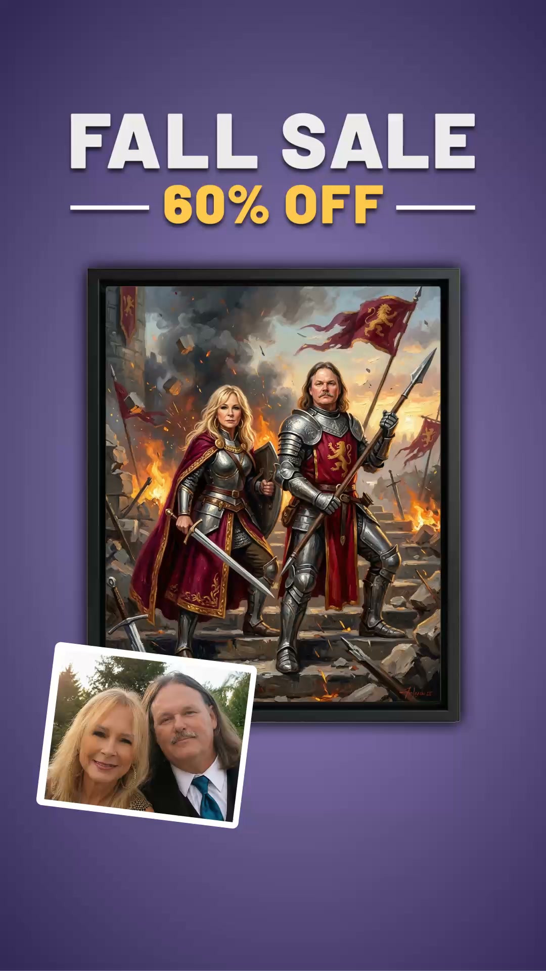 Turn Me Royal Facebook ad: The eternal portrait of your family's love
