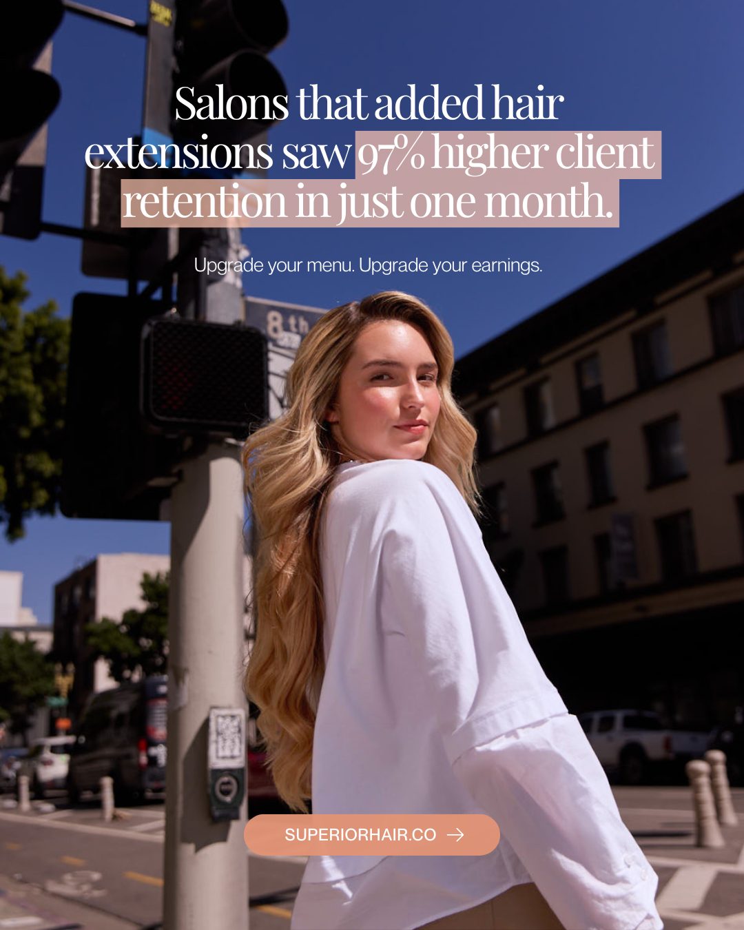 Superior Hair Extensions Facebook ad
