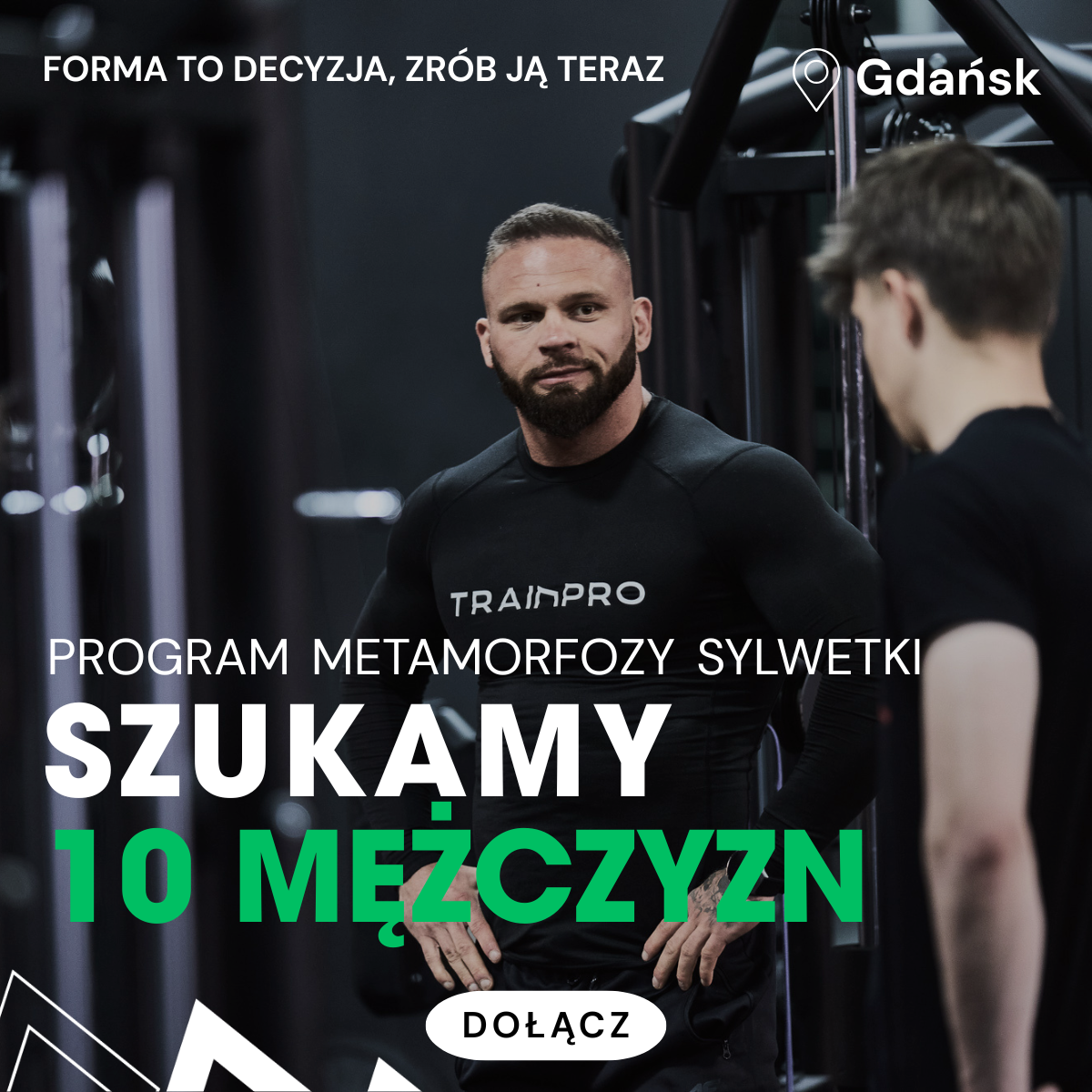 Siłownia Trainpro Gdańsk Facebook ad