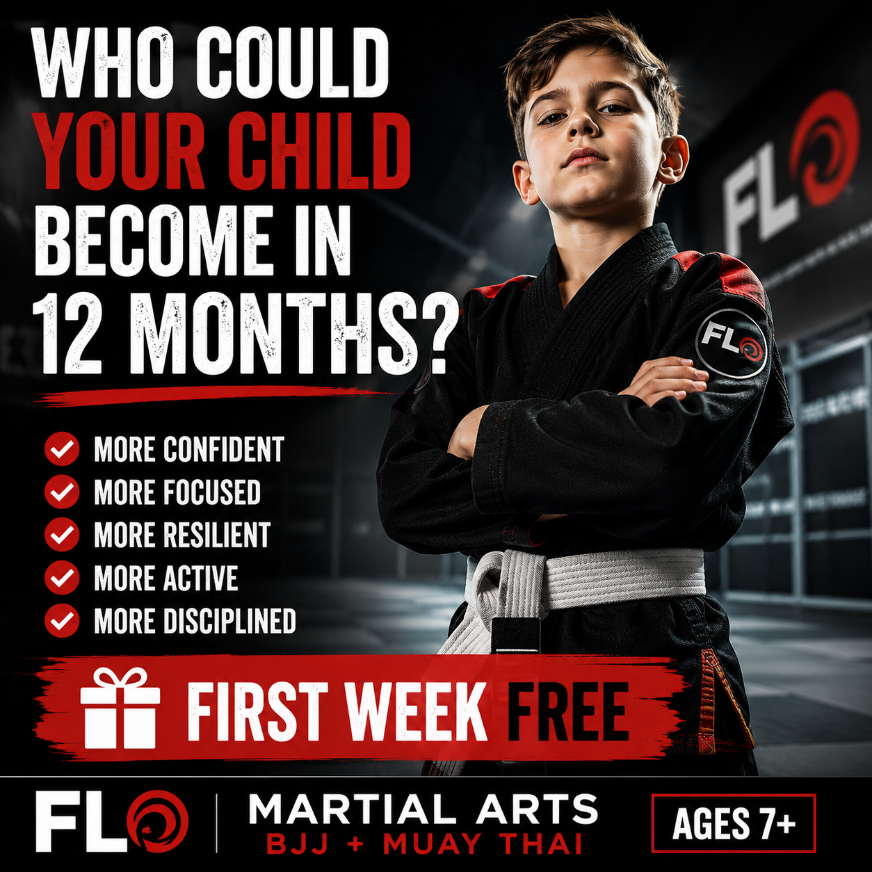Flo Martial Arts Facebook ad