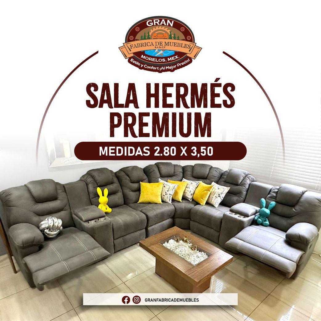 Granfabricademuebles tuxtla Facebook ad: HERMOSA E INIGUALABLE SALA HERMEX PREMIUM