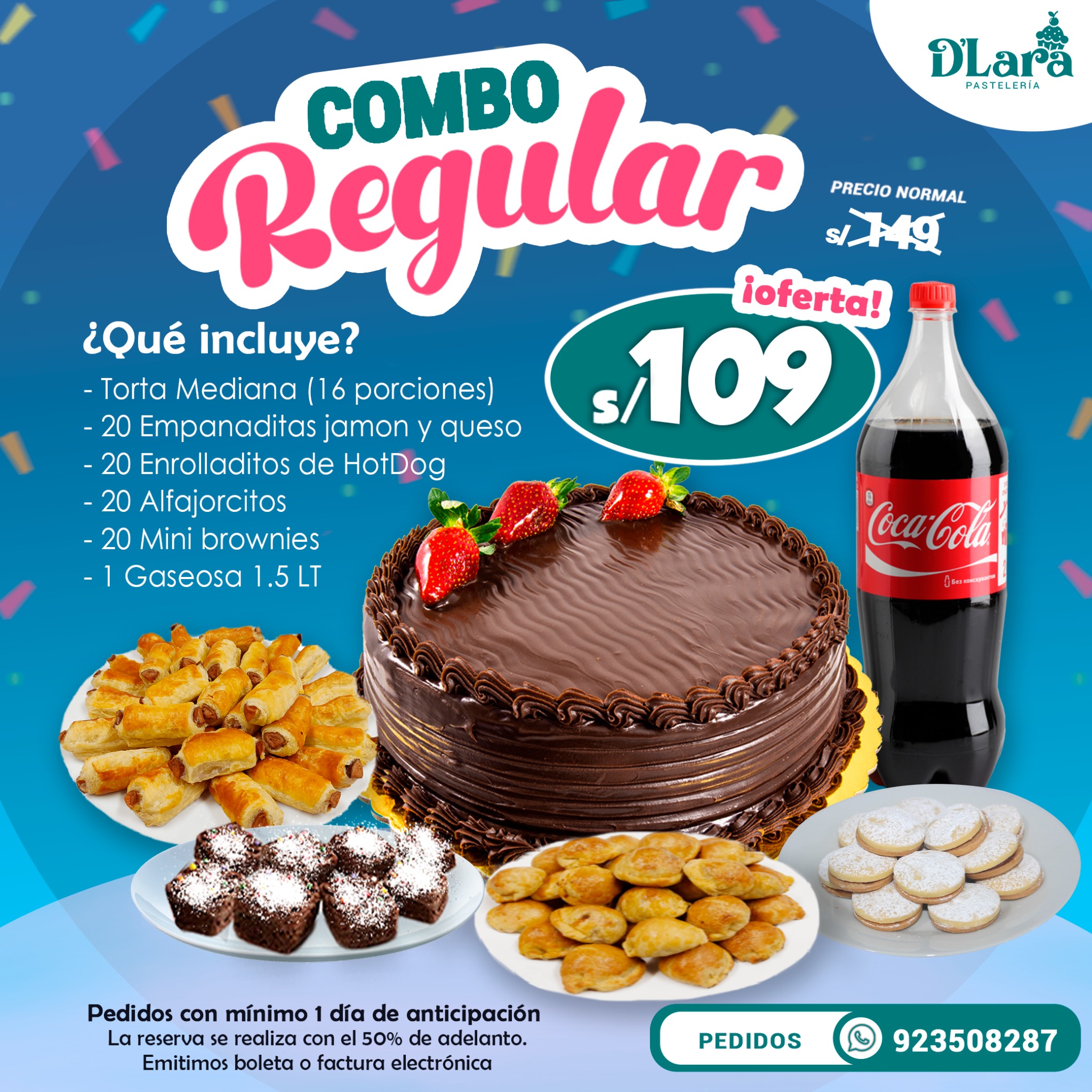 D'lara Pastelería Facebook ad from Jul 1, 2025