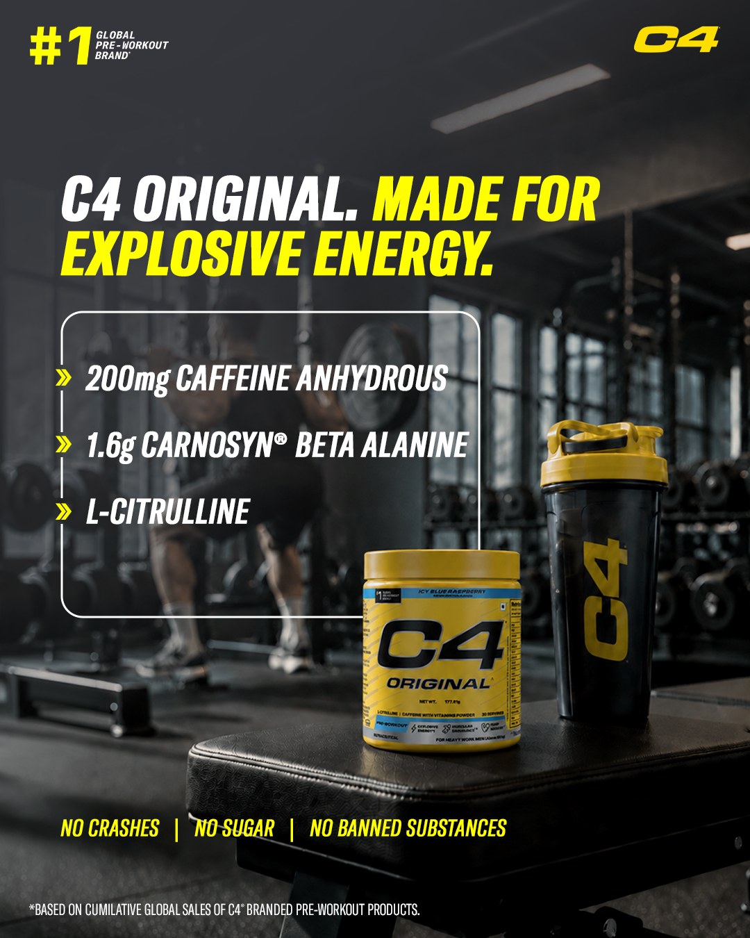 C4 Cellucor India Facebook ad