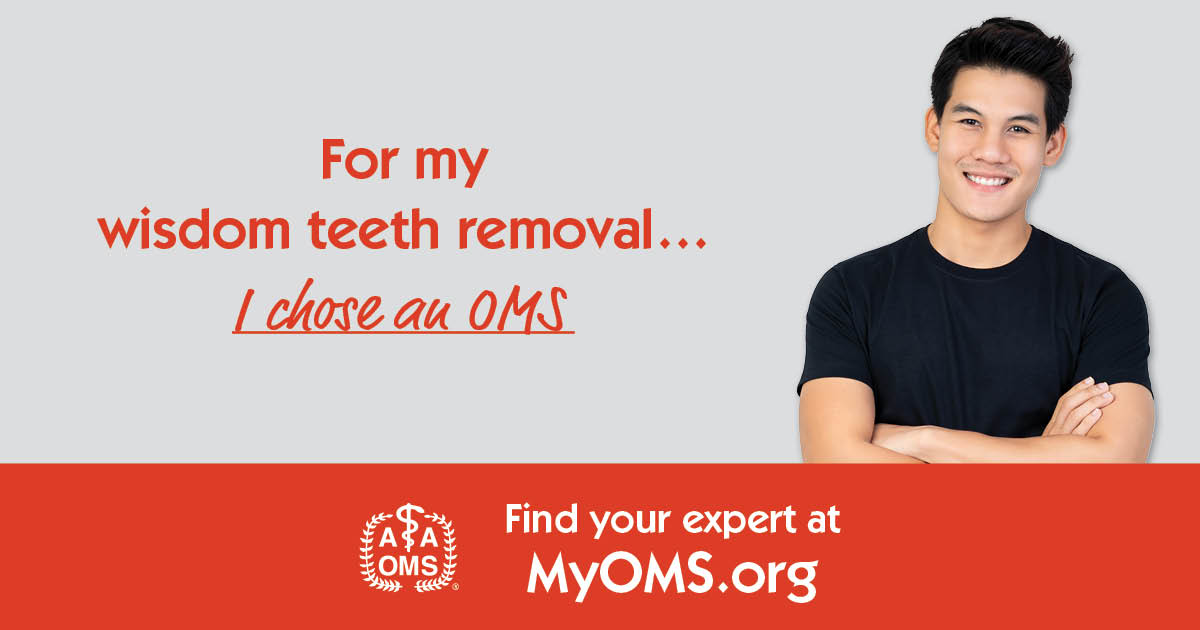 American Association of Oral and Maxillofacial Surgeons - AAOMS Facebook ad: Learn About Wisdom Teeth Surgery