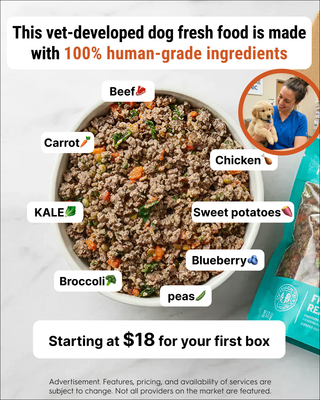 Top10.com - Pet Food Facebook ad