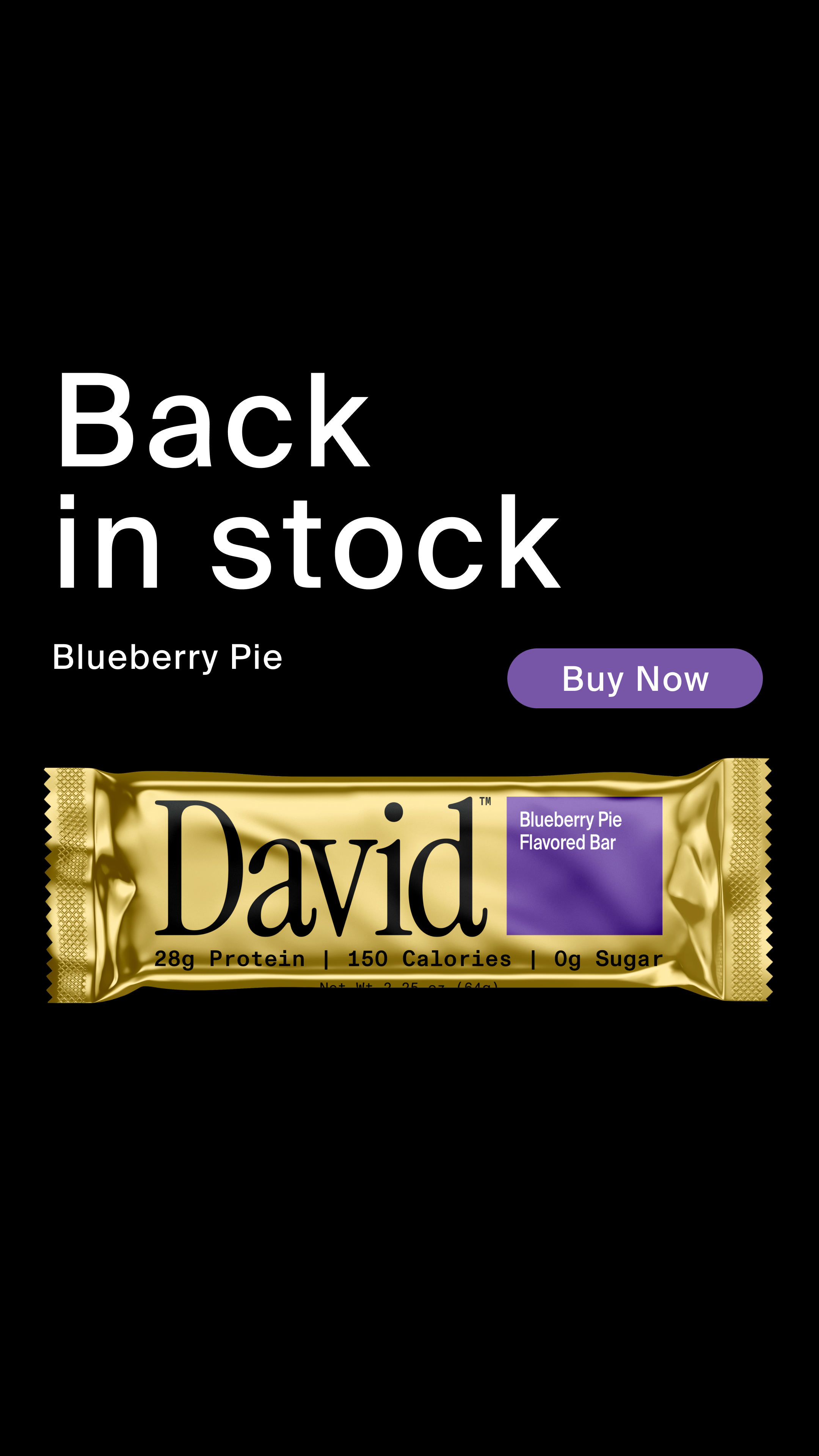 David Protein Facebook ad