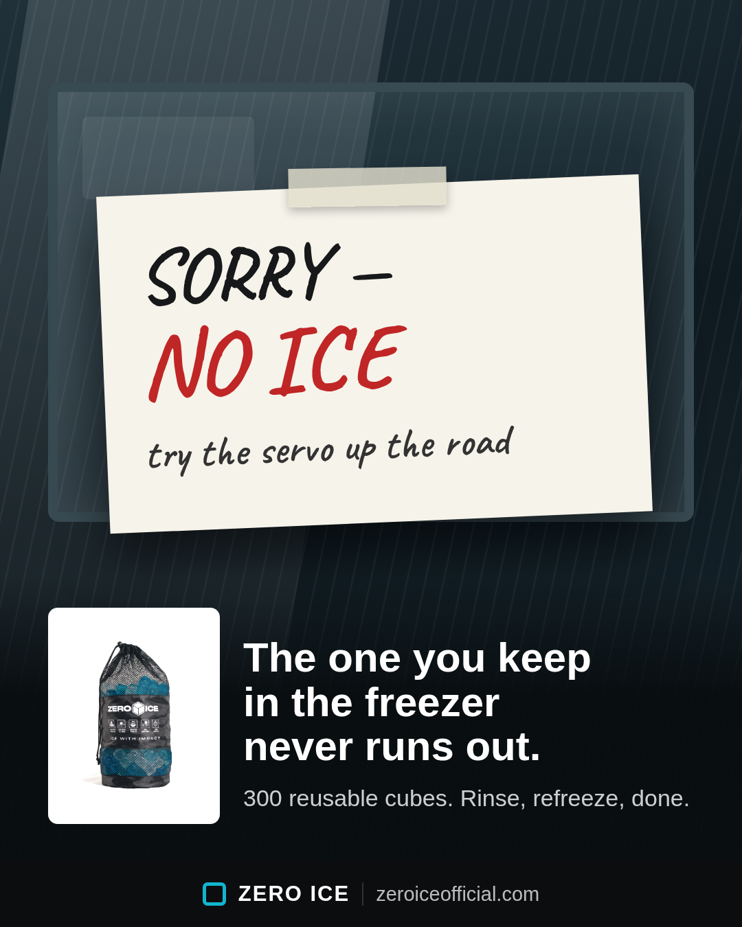 ZERO ICE Facebook ad