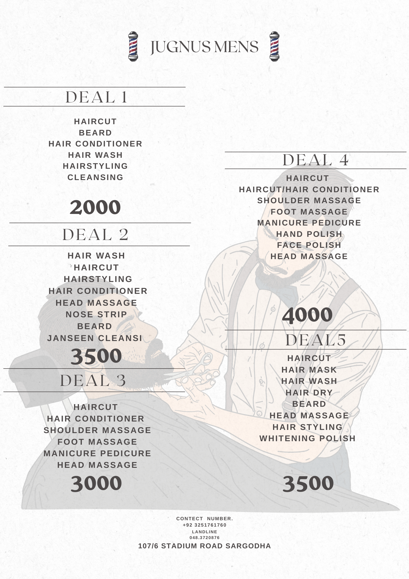 Jugnu's Salon Sargodha Male Facebook ad