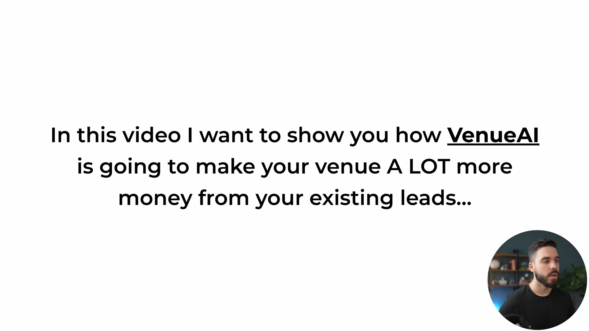 VenueAI Facebook ad: Book More Venue Tours Without More Advertising