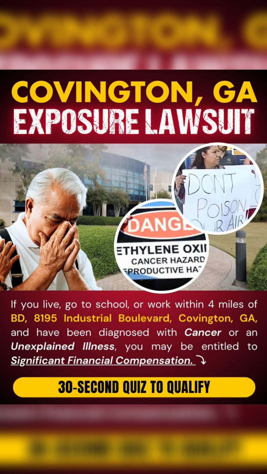 ETO Exposure Help Facebook ad from Feb 25, 2026