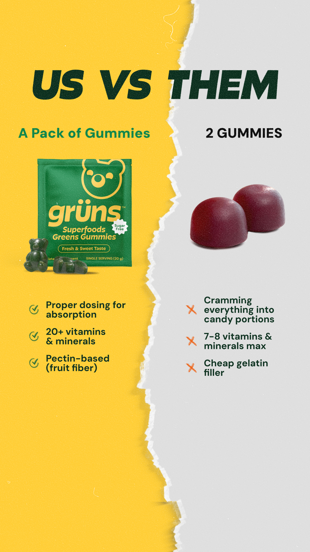 Grüns Facebook ad